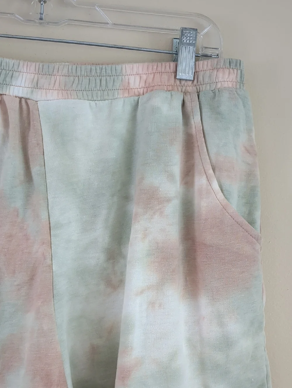 2X Dippin' Daisy's Tie Dye Pull On Shorts Lounge Soft Comfy Green